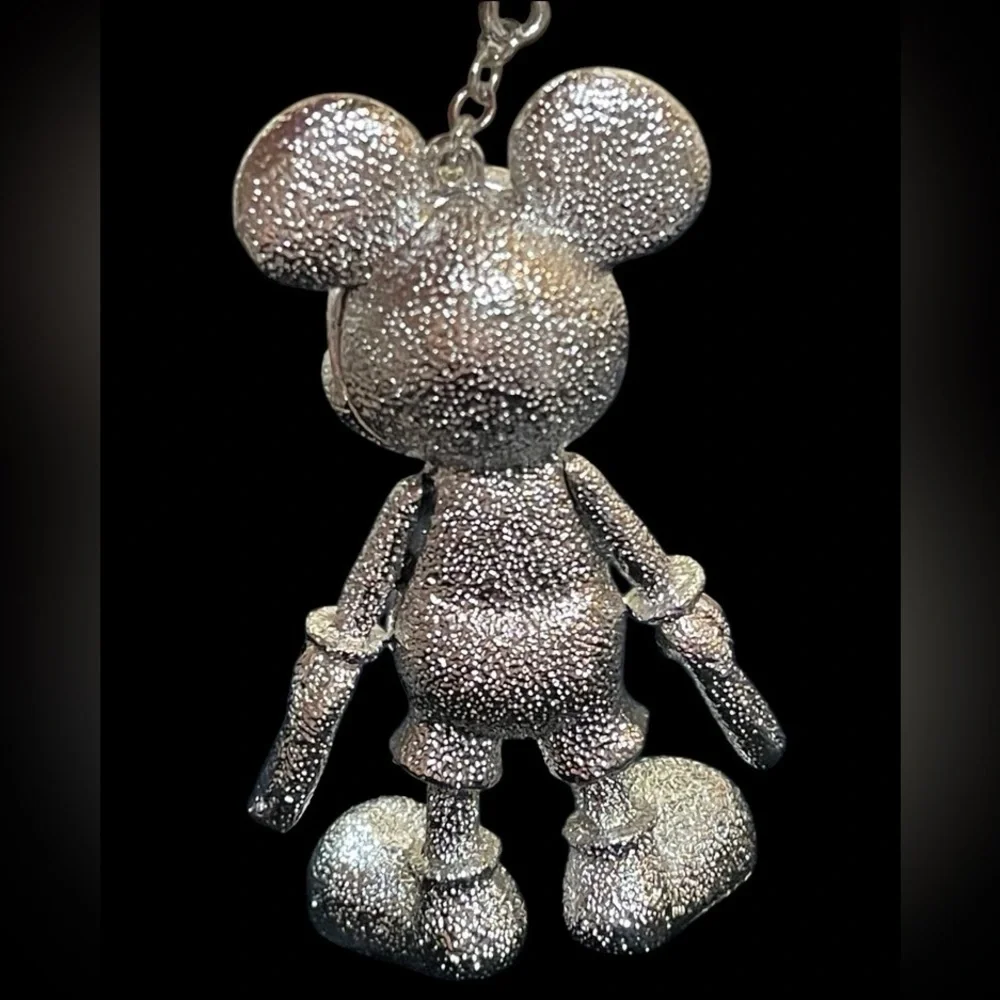 BAUBLEBAR Viral Silver-Tone Mickey Mouse Bag Backpack Charm Keychain Fob NEW NWT